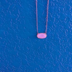 Kendra Scott necklace pink drusy Elisa (RARE)